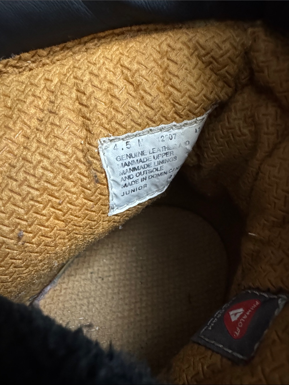 Timberland Black Women's Combat Moto Boots 4.5Y or W6 - Picture 12 of 15